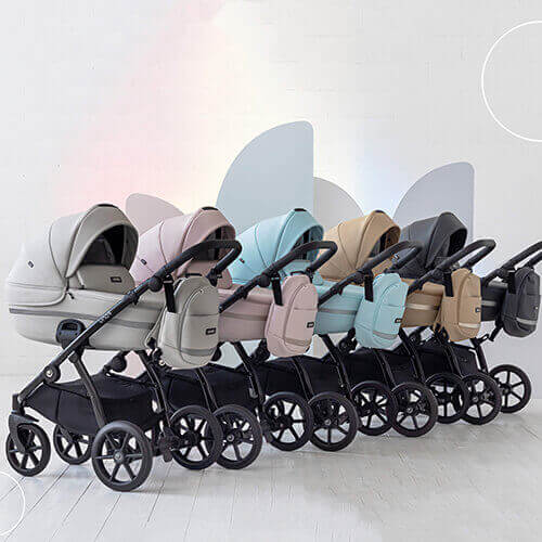 5 Tutis Strollers with different colors