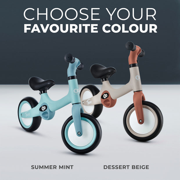 Choose your color, Kinderkraft TOVE Balance Bike in two shades