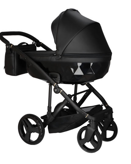 Stroller basket with essentials