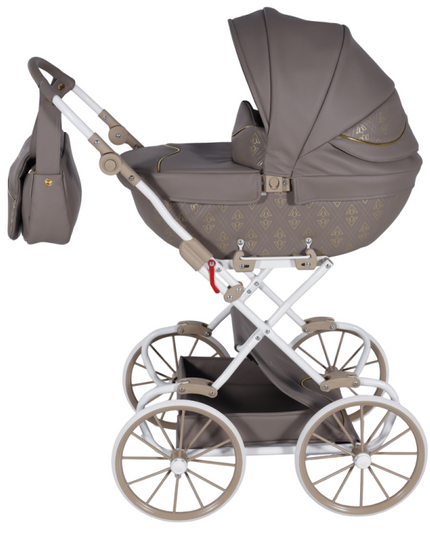 patterned fabric doll carriage