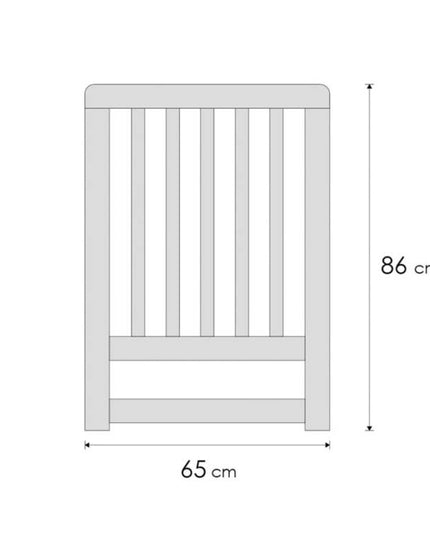 junama white baby crib adjustable base