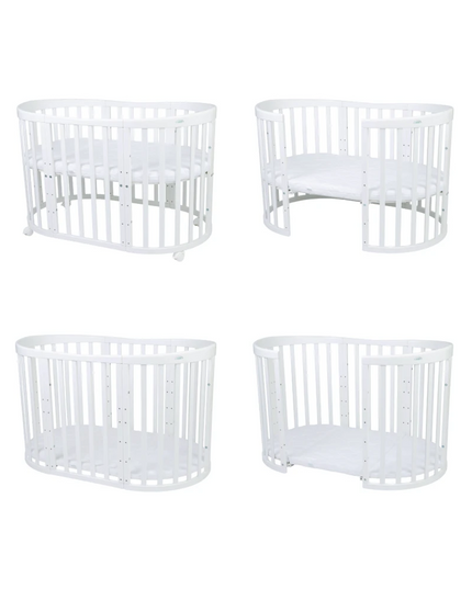 oval playpen crib option