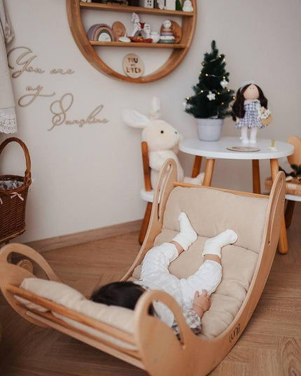 Child‑safe wooden rocking chair for everyday use