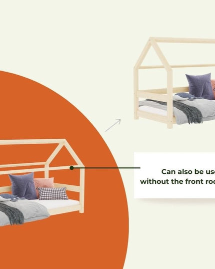 Benlemi TERRY bed in white finish blending with minimalist décor