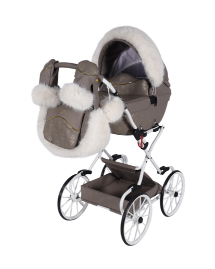 doll stroller chocolate brown