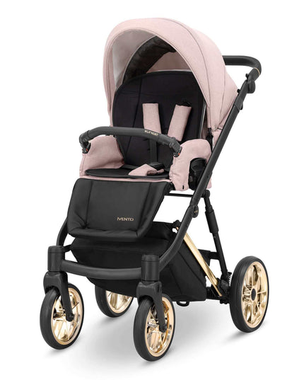 Kunert Ivento Stroller Color: Ivento Smoky Pink Frame Color: Golden Frame Combo: 2 IN 1 KIDZNBABY