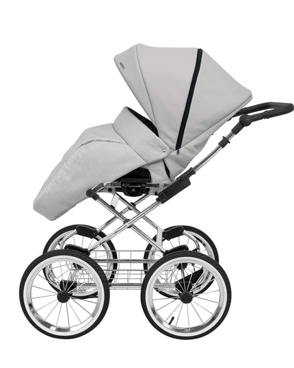 Kunert Romantic Stroller Color: Romantic Ash Eco Leather Frame Color: Graphite Frame Combo: 2 IN 1 KIDZNBABY