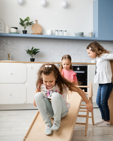 Pikler Triangle with ramp for active play