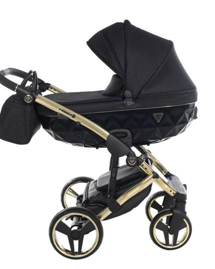 Compact folding aluminum stroller frame