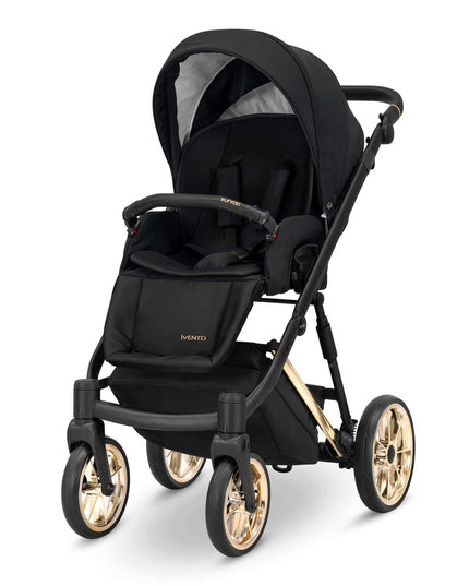 Kunert Ivento Stroller Color: Ivento Eco Black Pearl Frame Color: Golden Frame Combo: 2 IN 1 KIDZNBABY