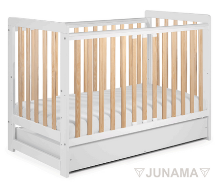 junama white baby crib