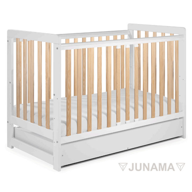 junama white baby crib
