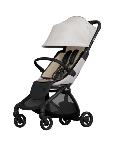 Cream finish stroller on street