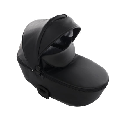 Junama Diamond Stroller Space Eco-Leather V2 in Black by with Black Frame KIDZNBABY