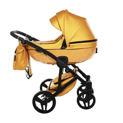 Junama Diamond Stroller S-Class in Yellow with Black Frame by KIDZNBABY