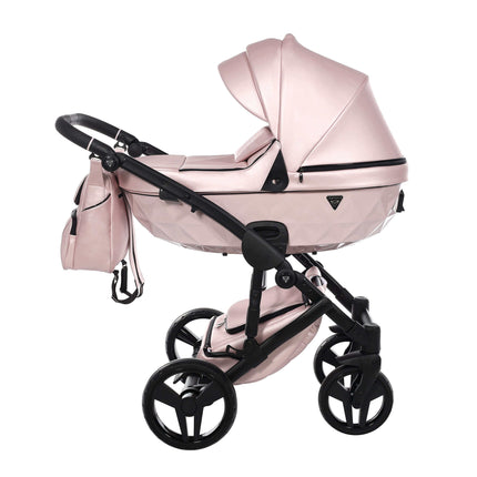 Junama Diamond Stroller S-Class in Pink with Black Frame by KIDZNBABY