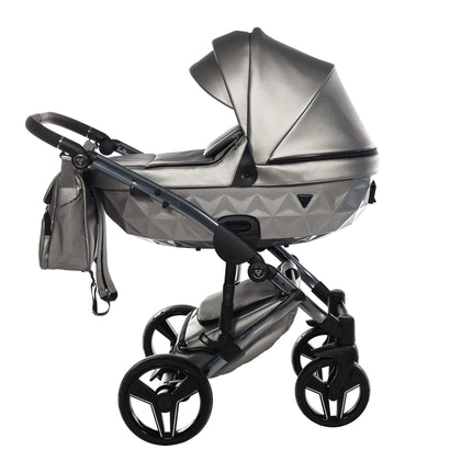 Junama Diamond Stroller S-Class in Silver with Silver Frame by KIDZNBABY