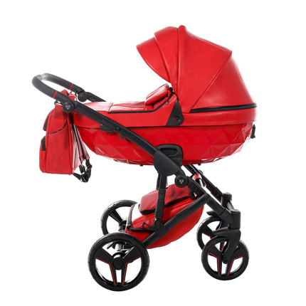 Junama Diamond Stroller S-Class in Red with Black Frame by KIDZNBABY