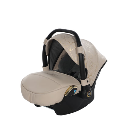 Junama Diamond Stroller Heart in Beige + Gold by KIDZNBABY