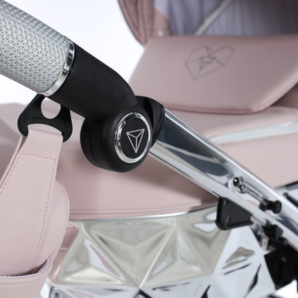 Junama Diamond Stroller Heart in Pink + Silver by KIDZNBABY