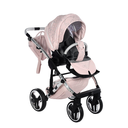 Junama Diamond Stroller Heart in Pink + Silver by KIDZNBABY