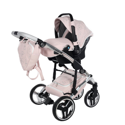 Junama Diamond Stroller Heart in Pink + Silver by KIDZNBABY