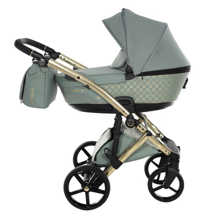 Junama Diamond IMPERIAL Stroller in Green + Gold