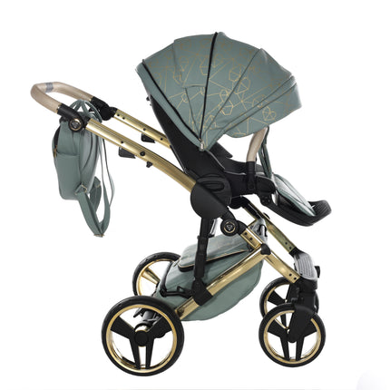 Junama Diamond Stroller Heart in Green + Gold by KIDZNBABY