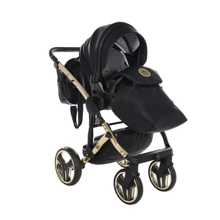 Junama Diamond Stroller Hand Craft in Black + Gold by KIDZNBABY