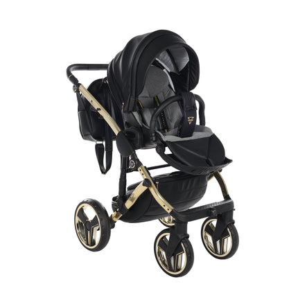 Junama Diamond Stroller Hand Craft in Black + Gold by KIDZNBABY