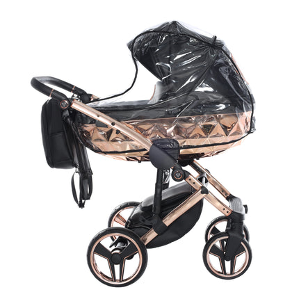 Junama Diamond Stroller Hand Craft in Black + Rose Gold by KIDZNBABY