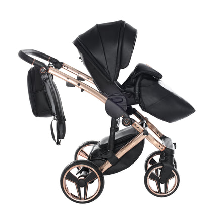 Junama Diamond Stroller Hand Craft in Black + Rose Gold by KIDZNBABY