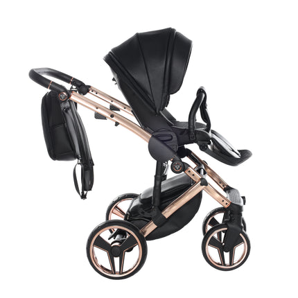 Junama Diamond Stroller Hand Craft in Black + Rose Gold by KIDZNBABY