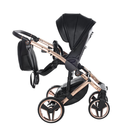 Junama Diamond Stroller Hand Craft in Black + Rose Gold by KIDZNBABY