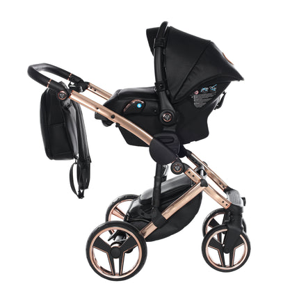 Junama Diamond Stroller Hand Craft in Black + Rose Gold by KIDZNBABY