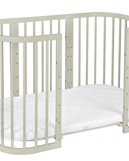 KidznBaby Waldin 7 in 1 Baby Crib with Mattress - Olive
