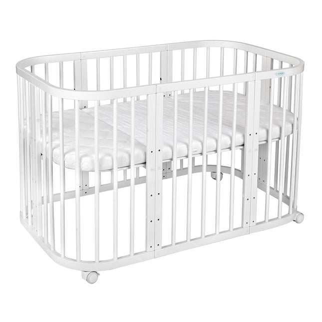 Waldin 7 in 1 Baby Crib with Mattress - White Reviews