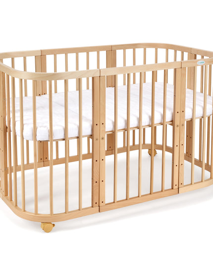 Waldin 7 in 1 Baby Crib with Mattress - Natural Wood Reviews
