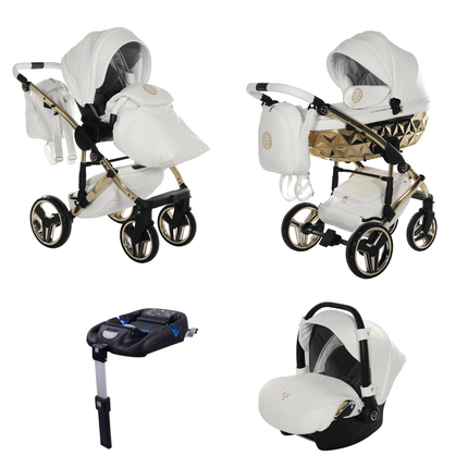 What's in the box of Junama Diamond Stroller Hand Craft in White + Gold