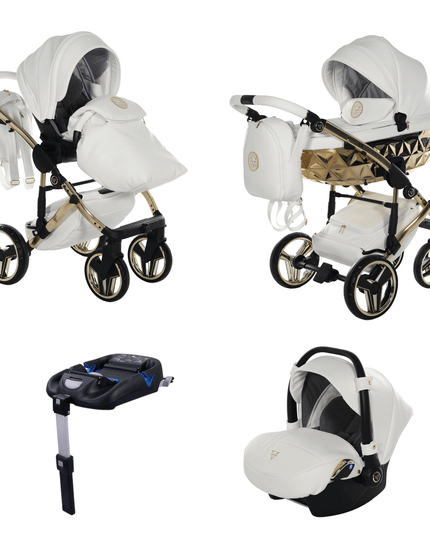 What's in the box of Junama Diamond Stroller Hand Craft in White + Gold