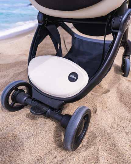 Reclined seat with padded flap