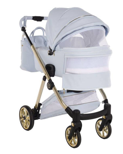 stroller with shopping basket