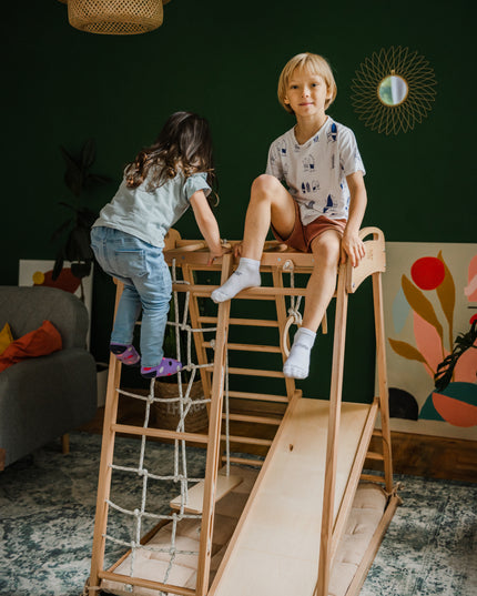 lunatoys toddler climbing and swing set