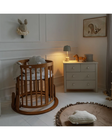 KidzNBaby Waldin Cradle for the 7 in 1 Baby Crib with Mattress - Vintage