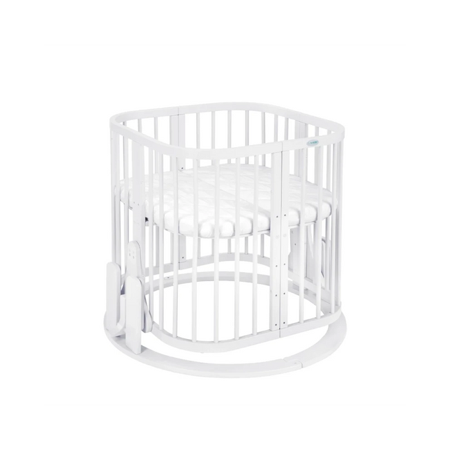 KidzNBaby Waldin Cradle for the 7 in 1 Baby Crib with Mattress - White
