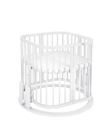 KidzNBaby Waldin Cradle for the 7 in 1 Baby Crib with Mattress - White