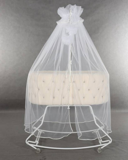 Junama Glamour Cradle Blue modern baby bed