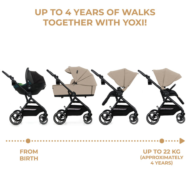 Kinderkraft Stroller YOXI for ages 0-4, converts for up to 22 kg.