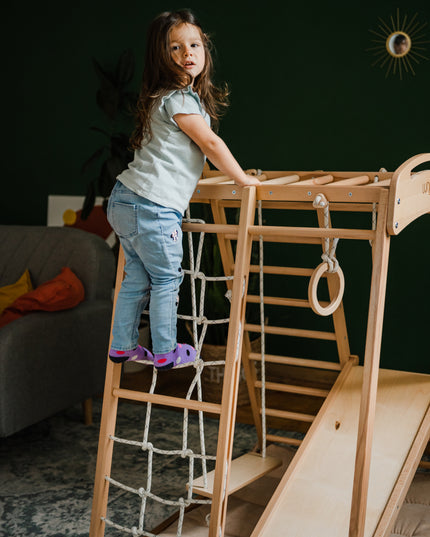 montessori toddler climbing and sliding set