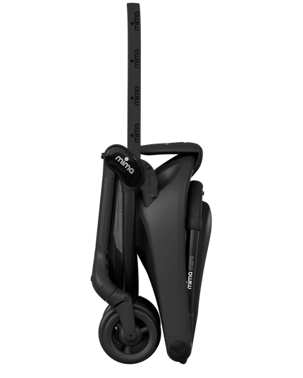 Family walking with stroller on vacation